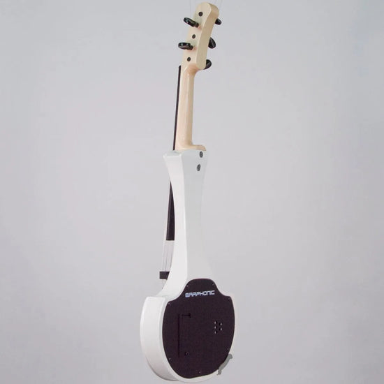 Cantini Earphonic 5-String Electric Violin with MIDI, Gloss White - Electric Violin Shop