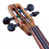 ETJ 4-string Electric Violin, Flamed Walnut neck-thru body & ebony/wenge fingerboard - Electric Violin Shop