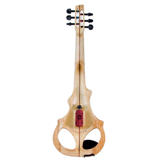 ETJ 6-string Electric Violin, Flamed Ash Neck-Thru Body with Starfish Designs Pickup - Electric Violin Shop