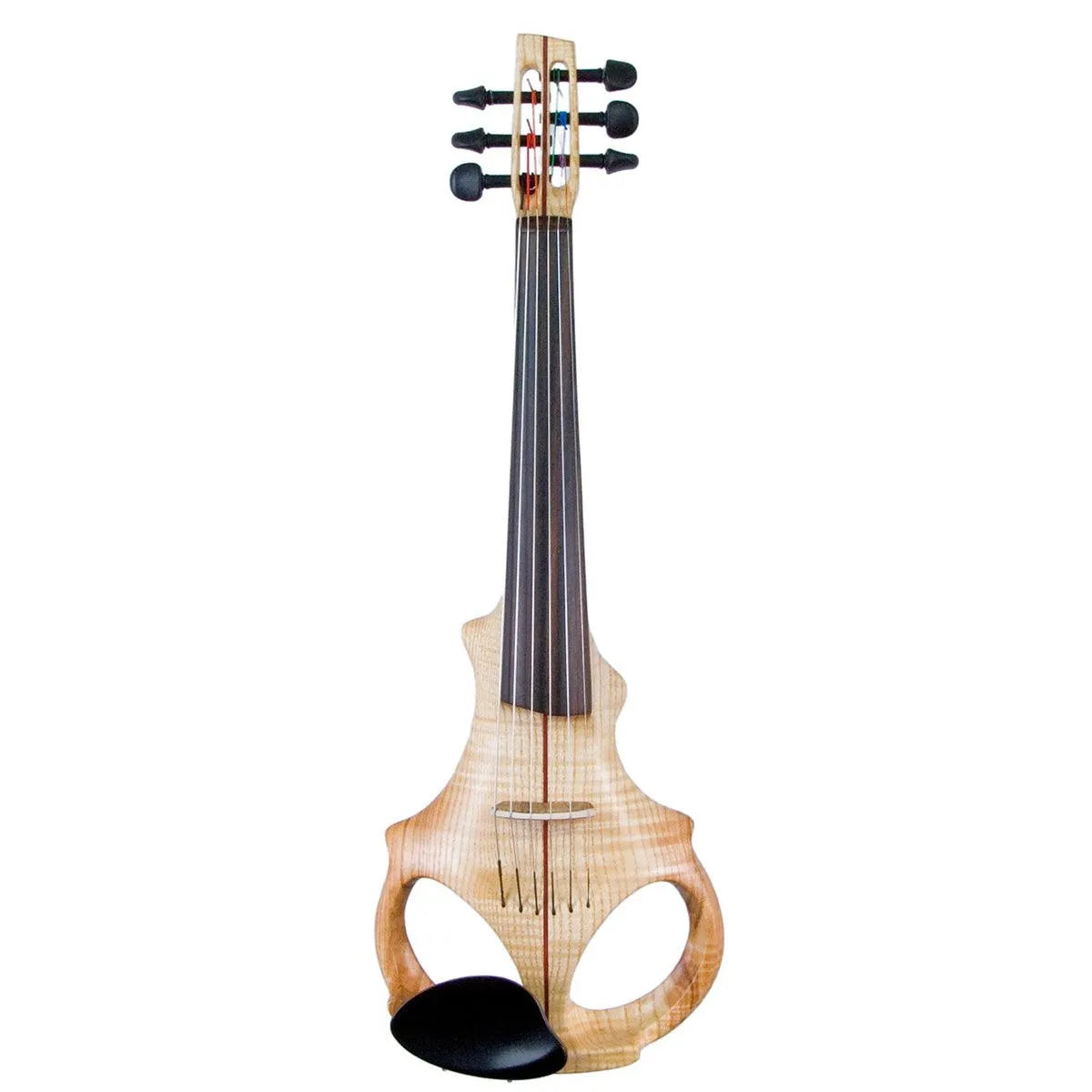 ETJ 6-string Electric Violin, Flamed Ash Neck-Thru Body with Starfish Designs Pickup - Electric Violin Shop