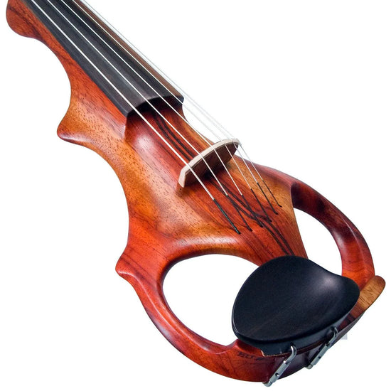 ETJ 6-string Electric Violin, Two-Tone Padauk Neck-Thru Body with Starfish Designs Pickup - Electric Violin Shop