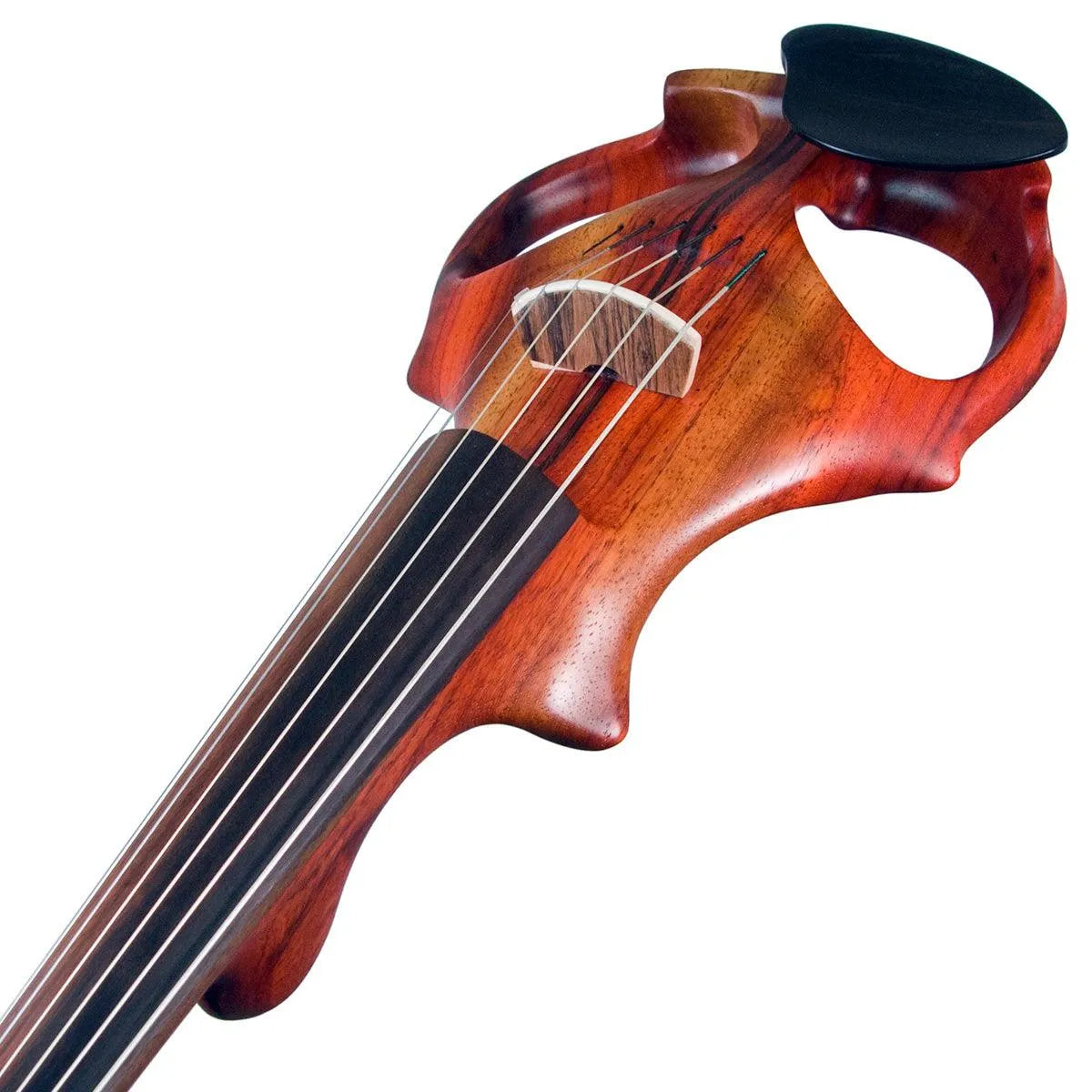 ETJ 6-string Electric Violin, Two-Tone Padauk Neck-Thru Body with Starfish Designs Pickup - Electric Violin Shop