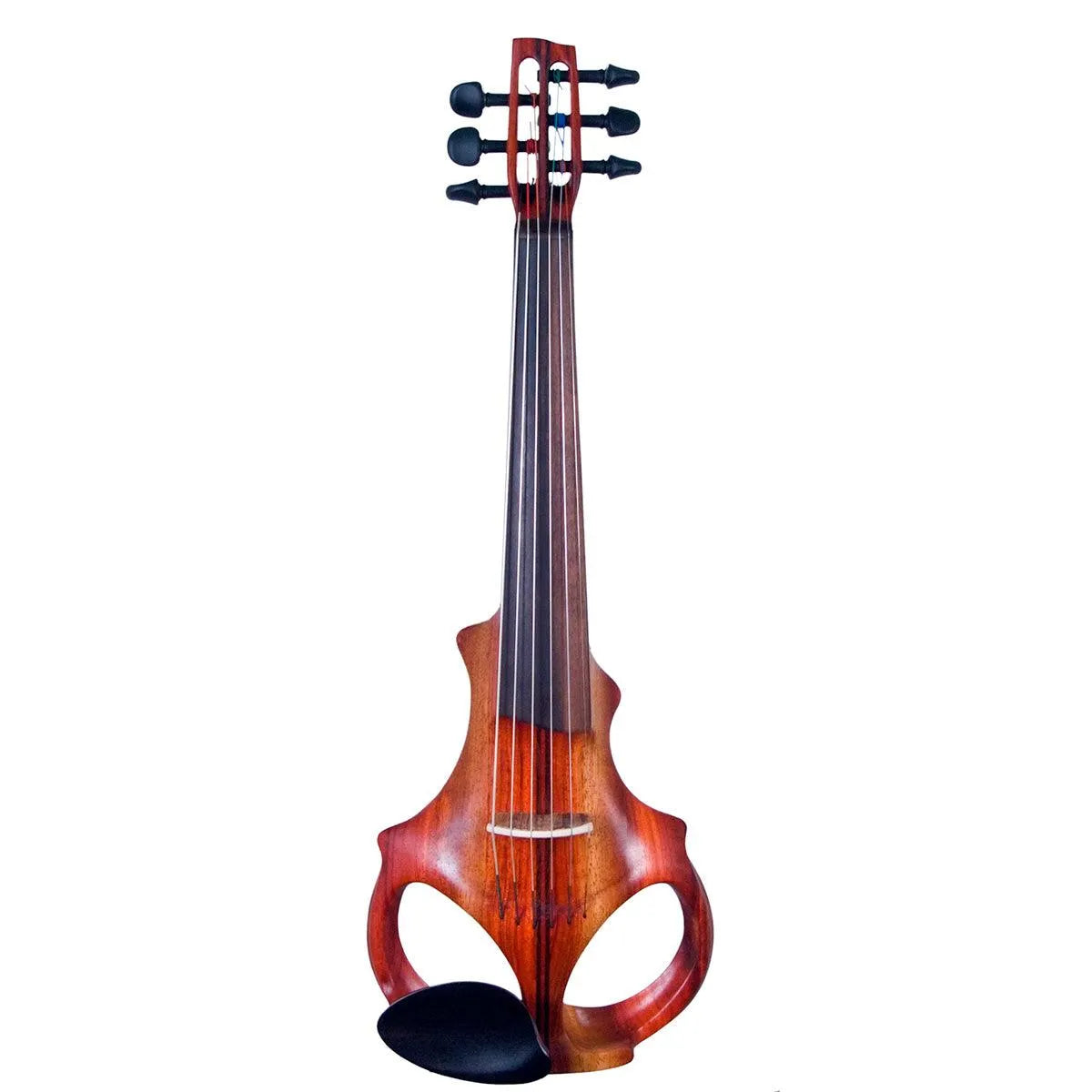 ETJ 6-string Electric Violin, Two-Tone Padauk Neck-Thru Body with Starfish Designs Pickup - Electric Violin Shop