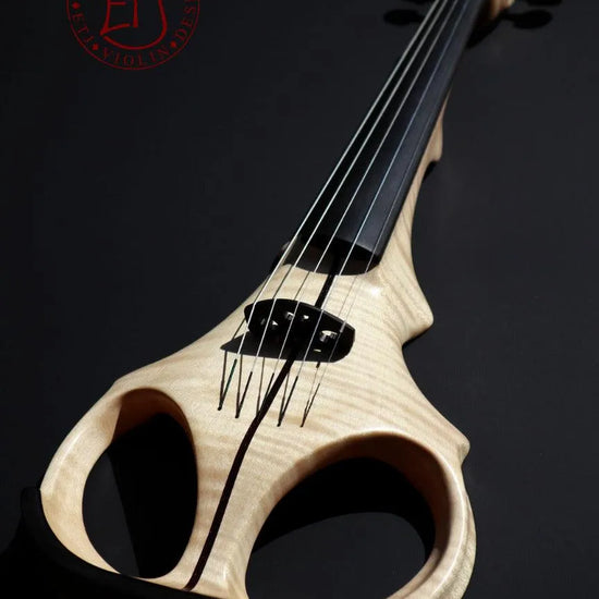 ETJ 5-string electric violin, flamed maple/ebony - Electric Violin Shop