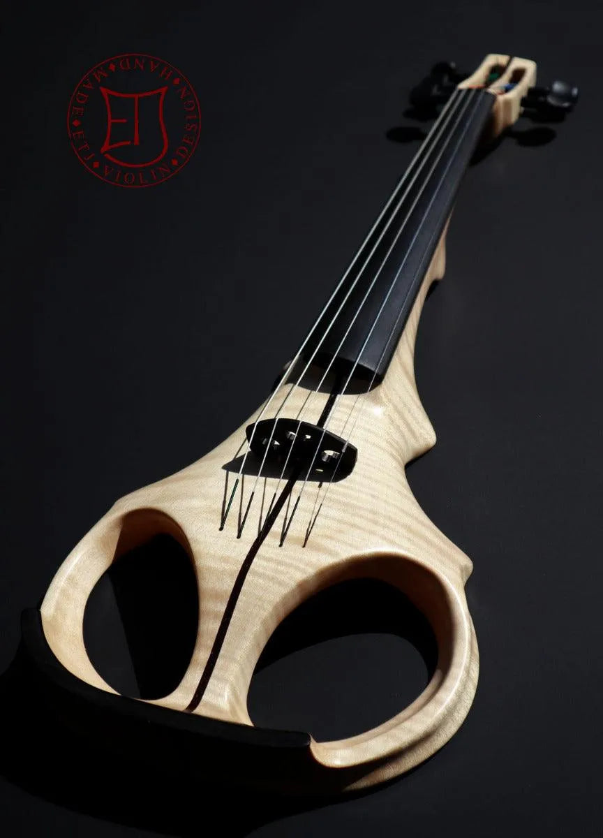 ETJ 5-string electric violin, flamed maple/ebony - Electric Violin Shop