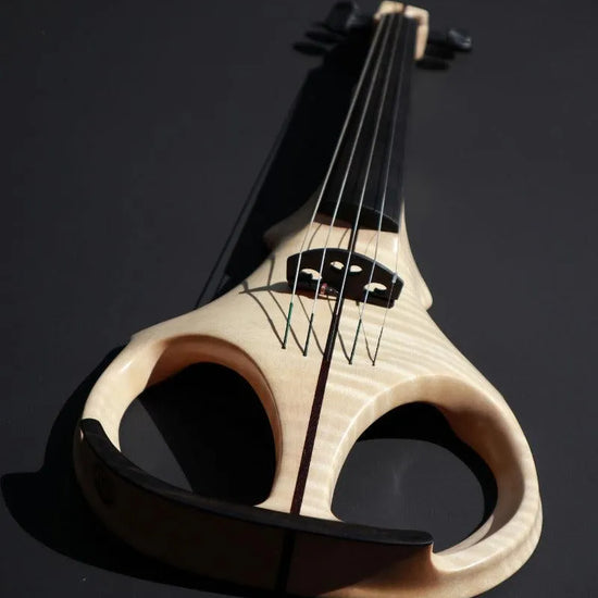 ETJ 5-string electric violin, flamed maple/ebony - Electric Violin Shop