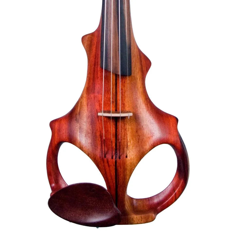 ETJ 4-string Electric Violin, Two-Tone Padauk Neck-Thru Body with Starfish Designs Pickup - Electric Violin Shop