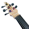 EVL Quartet 5-string electric violin, amber maple with Barbera bridge - Electric Violin Shop