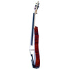 EVL Quartet 5-string electric violin, amber maple with Barbera bridge - Electric Violin Shop