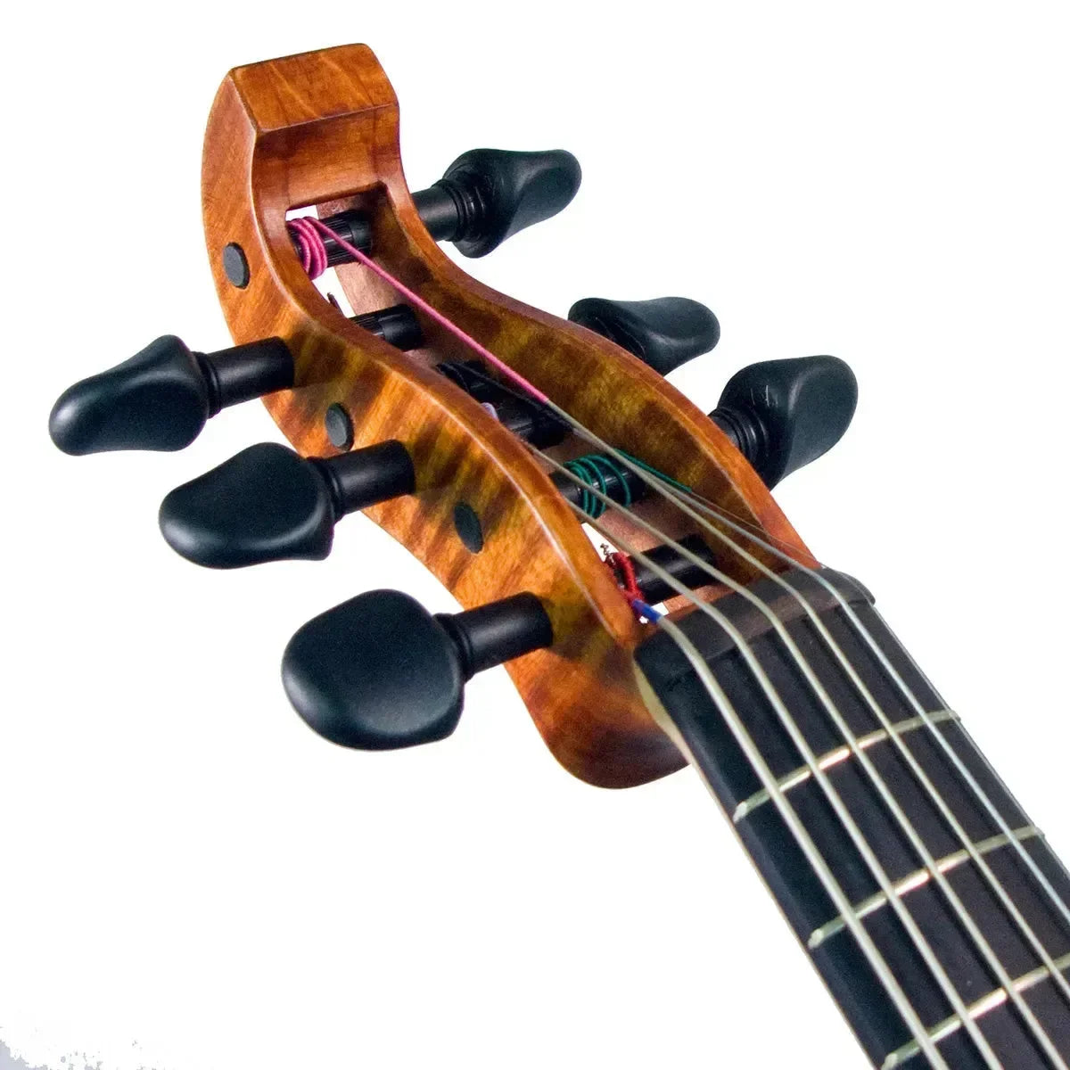 Fortevio Feather 6-string fretted electric violin, red mahogany