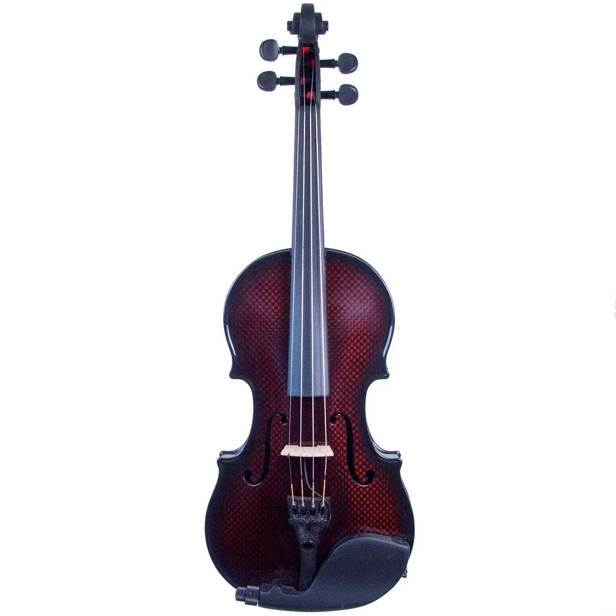 Glasser AE LEFT-HANDED 4-String Carbon Composite Acoustic-Electric Violin, Orange - Electric Violin Shop