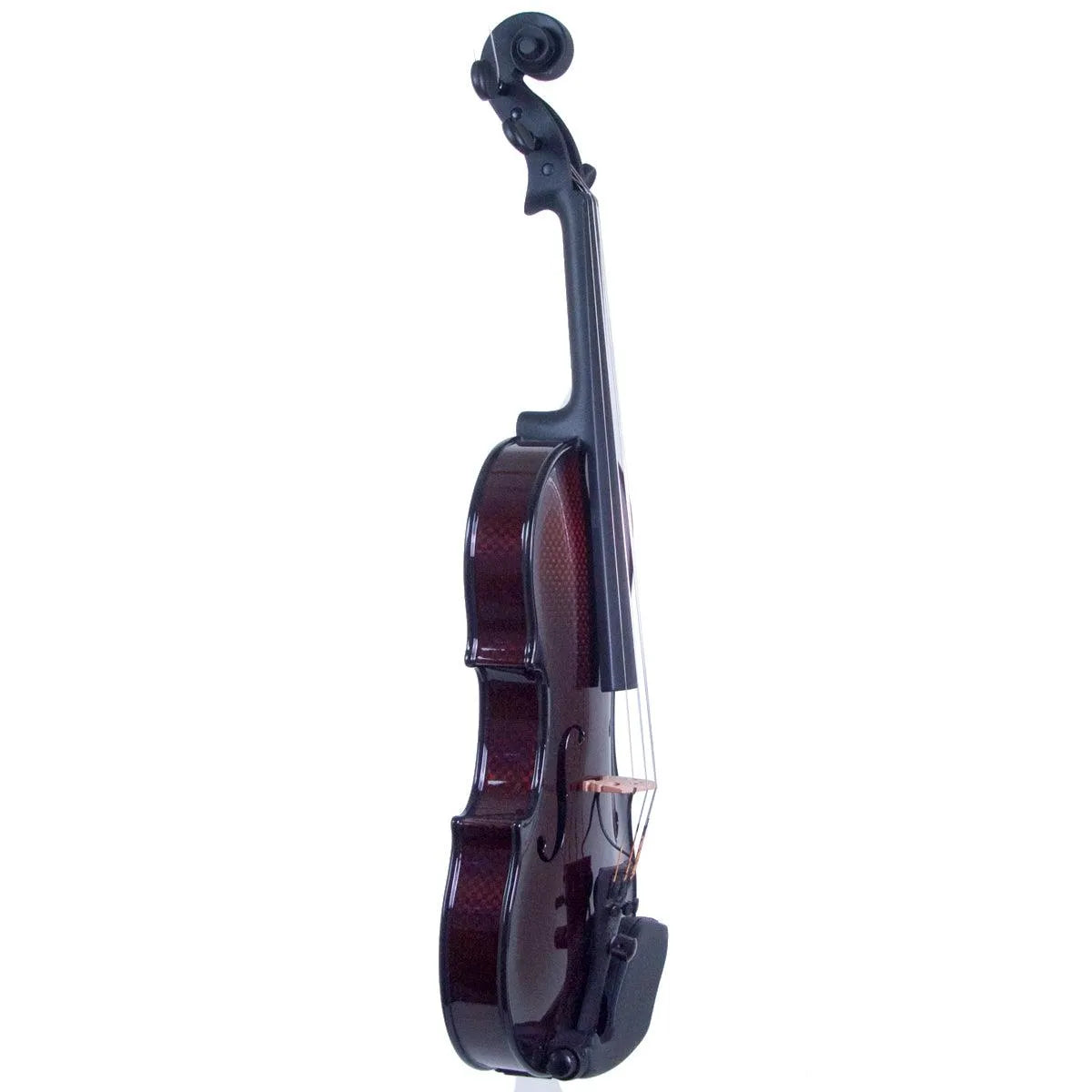 Glasser AE LEFT-HANDED 4-String Carbon Composite Acoustic-Electric Violin, Orange - Electric Violin Shop