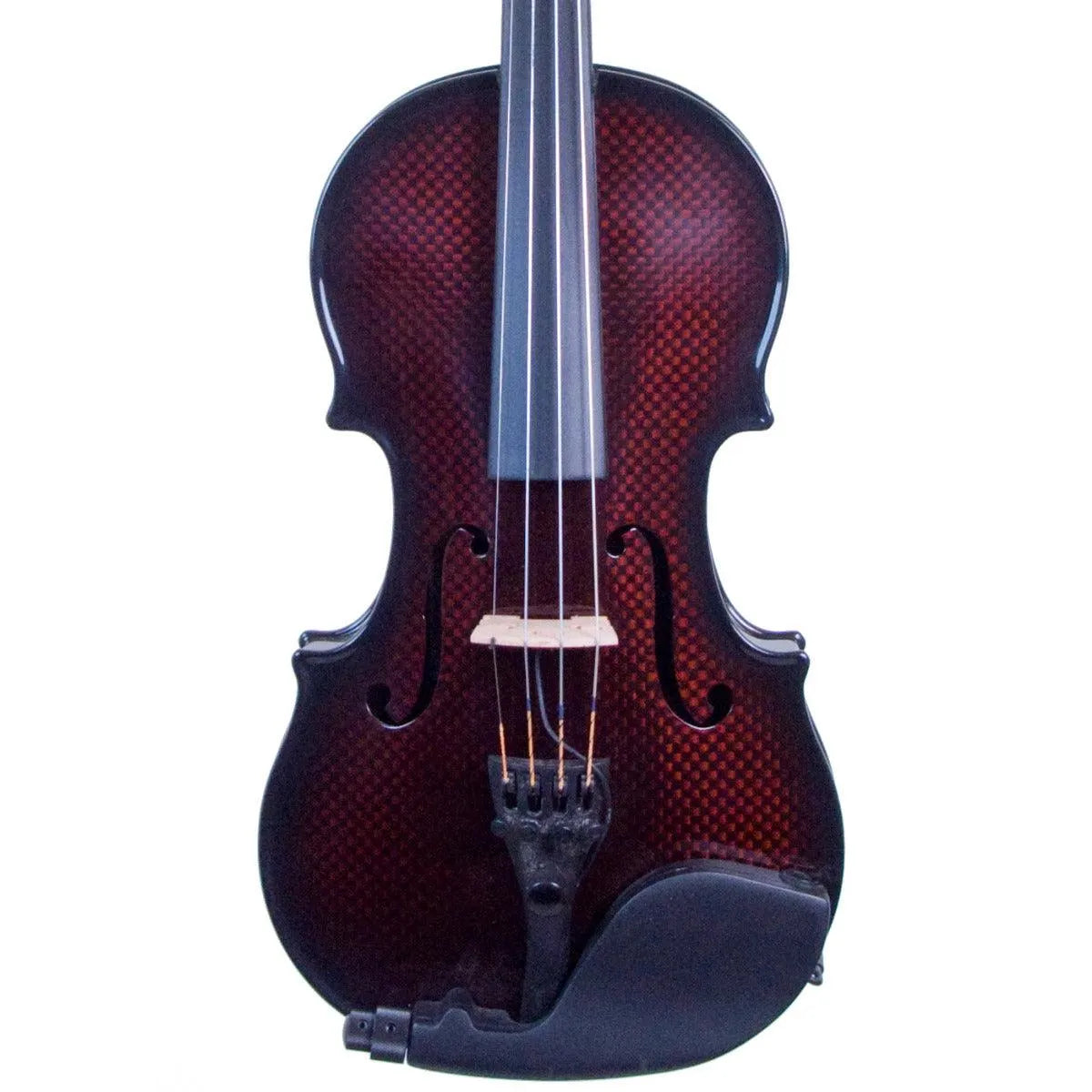 Glasser AE LEFT-HANDED 4-String Carbon Composite Acoustic-Electric Violin, Orange - Electric Violin Shop