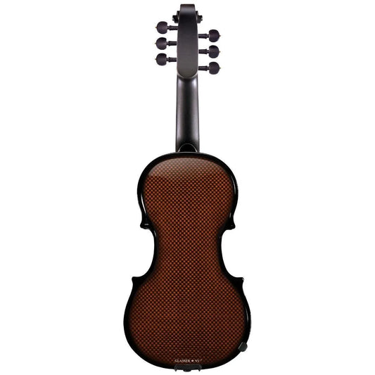 Glasser AE 6-string carbon composite acoustic-electric violin, orange - Electric Violin Shop