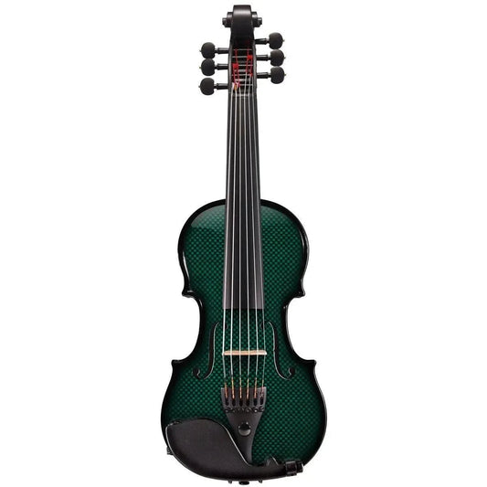 Glasser AE Carbon Composite Acoustic-Electric Violin, 6-String Green