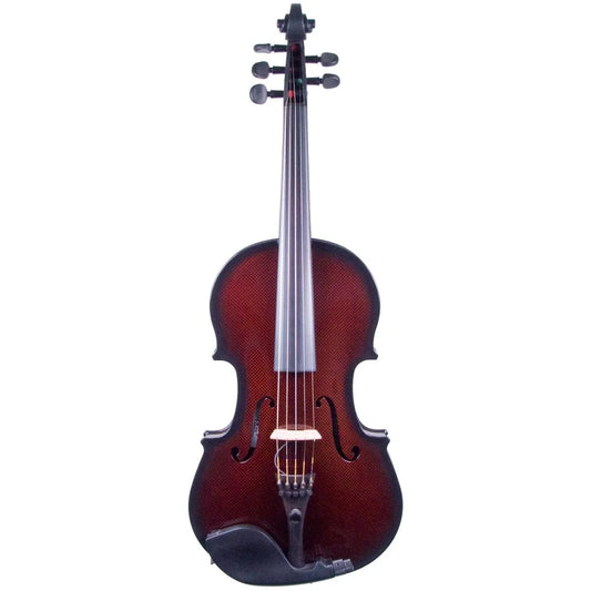 Glasser AE 5-string 16-inch Carbon Fiber Acoustic-Electric Viola, Orange - Electric Violin Shop