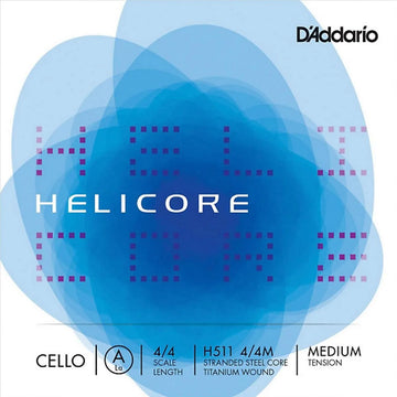 Helicore Cello A string, medium - Electric Violin Shop