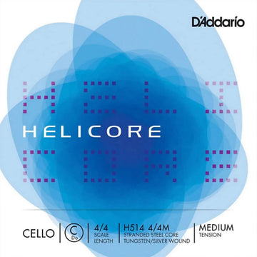 Helicore Cello C string, medium - Electric Violin Shop