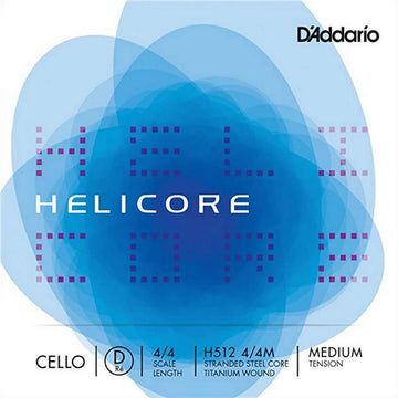 Helicore Cello D string, medium - Electric Violin Shop