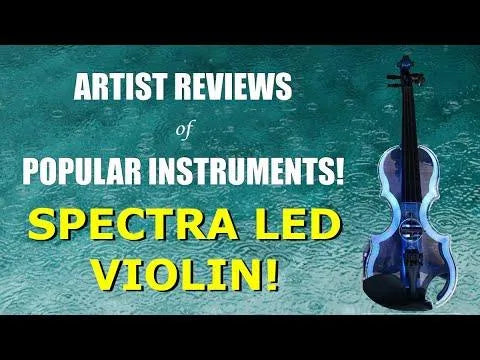 Spectra VLN2 Illuminated Electric Violin, White - Electric Violin Shop