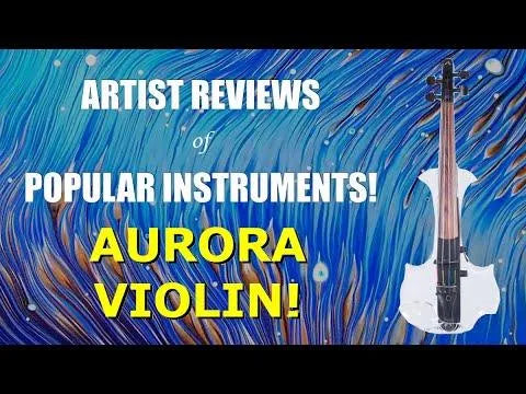 Aurora Classic violin, 4 or 5 string, assorted colors - acrylic body - LED lights - Electric Violin Shop