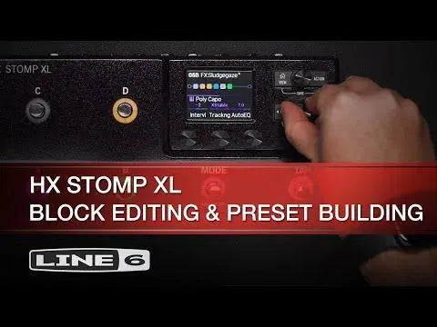 poly capo pedal Line 6 HX Stomp XL Multi Effects Processor