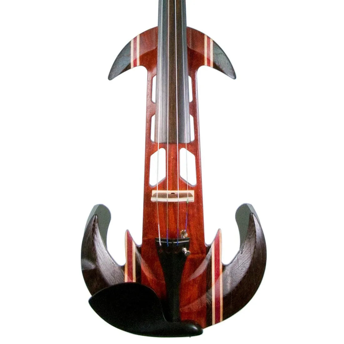 Booysenworx Ignis 4-string violin, African Padauk & Wenge wood - Electric Violin Shop