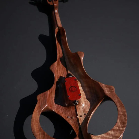 ETJ 5-string Electric Violin, neck-thru walnut body & two-tone ziricote fingerboard - Electric Violin Shop