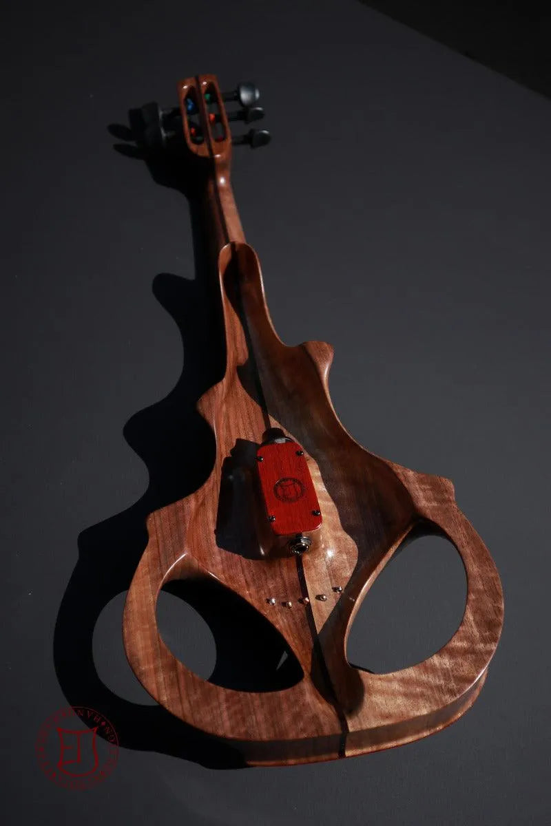 ETJ 5-string Electric Violin, neck-thru walnut body & two-tone ziricote fingerboard - Electric Violin Shop