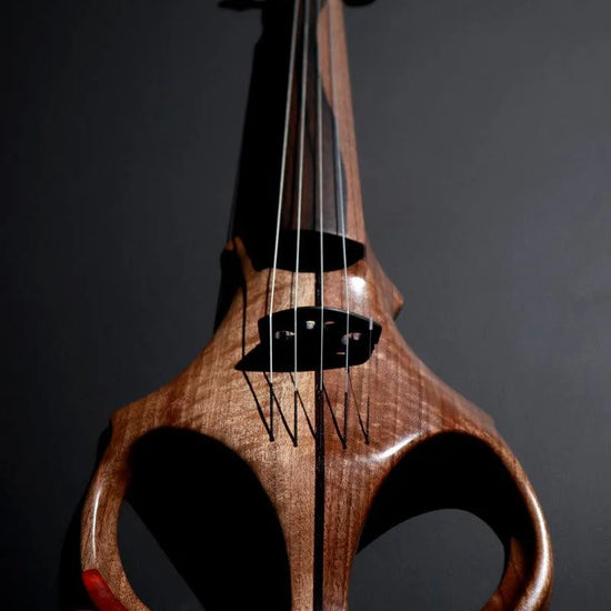 ETJ 5-string Electric Violin, neck-thru walnut body & two-tone ziricote fingerboard - Electric Violin Shop