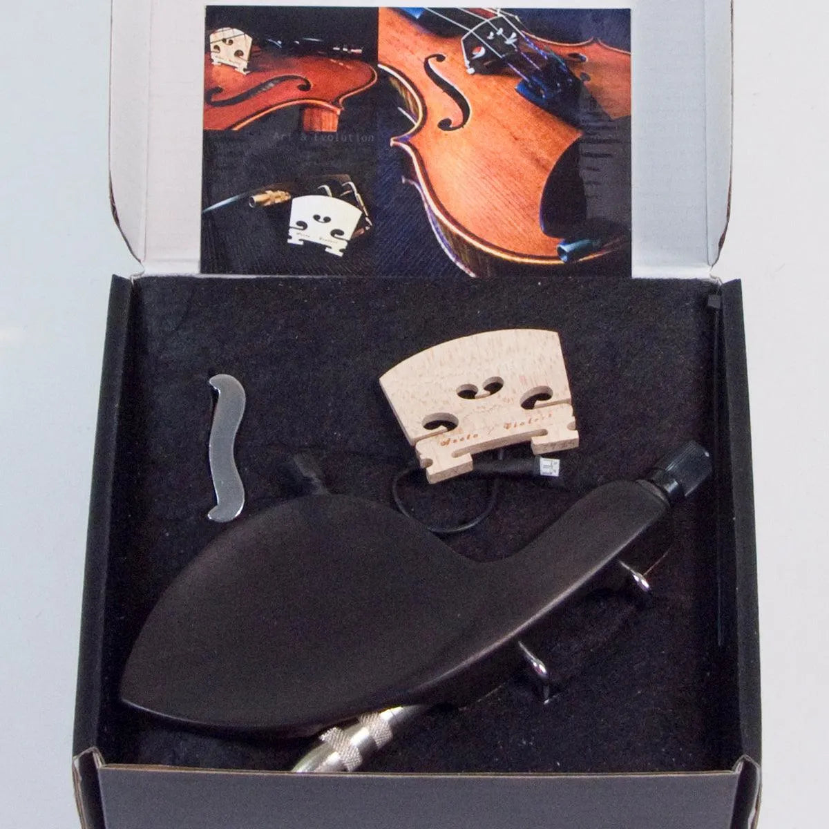 ISI Aceto/Violect Deluxe Pickup for Violin with Volume Control & 1/4-inch Jack in Chin Rest - Electric Violin Shop