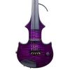 ZETA JV45 Jazz Fusion 5-string electric violin, transparent purple over maple top - Electric Violin Shop