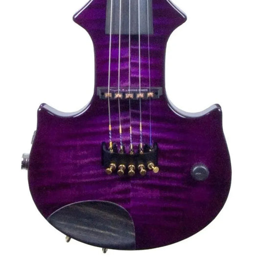 ZETA JV45 Jazz Fusion 5-string electric violin, transparent purple over maple top - Electric Violin Shop