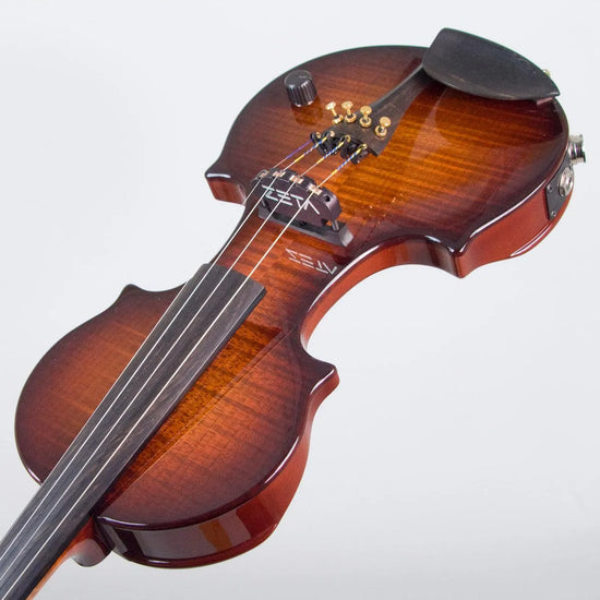 Zeta Jazz Classic Violin CV44 , Roasted Flamed Maple Chocolate Burst - Electric Violin Shop