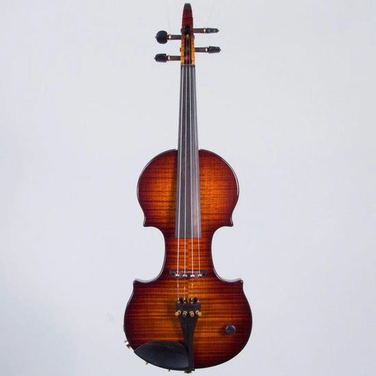 Zeta Jazz Classic Violin CV44 , Roasted Flamed Maple Chocolate Burst - Electric Violin Shop