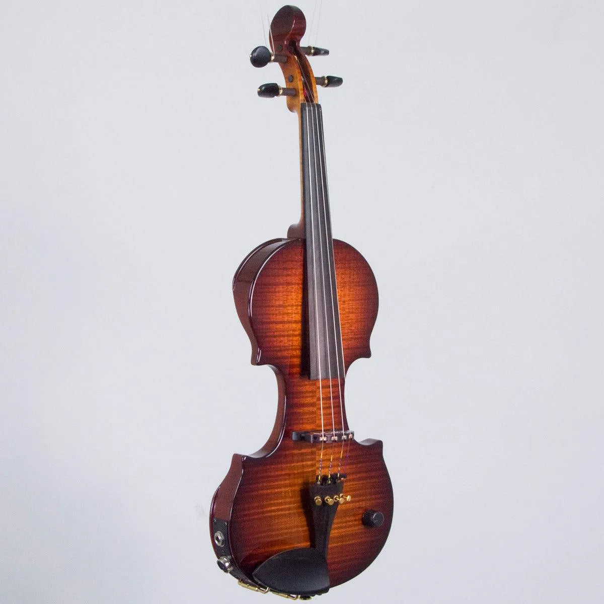 Zeta Jazz Classic Violin CV44 , Roasted Flamed Maple Chocolate Burst - Electric Violin Shop