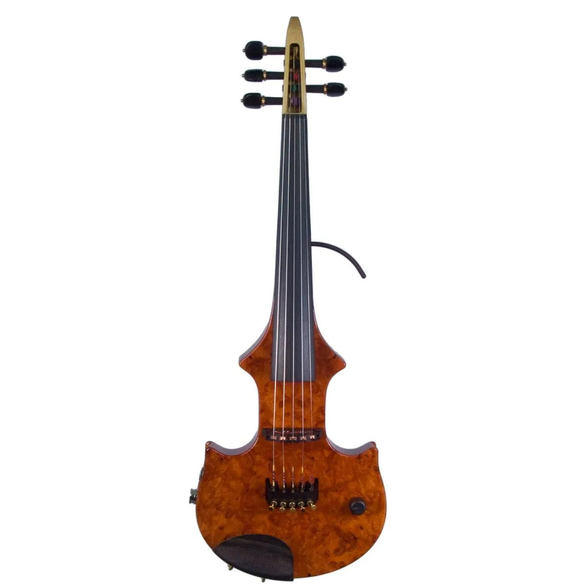 ZETA JV45 Jazz Fusion 5-string electric violin, Amboyna Burl top - Electric Violin Shop