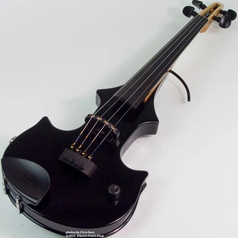 ZETA JV44 Jazz Fusion violin, gloss black - Electric Violin Shop