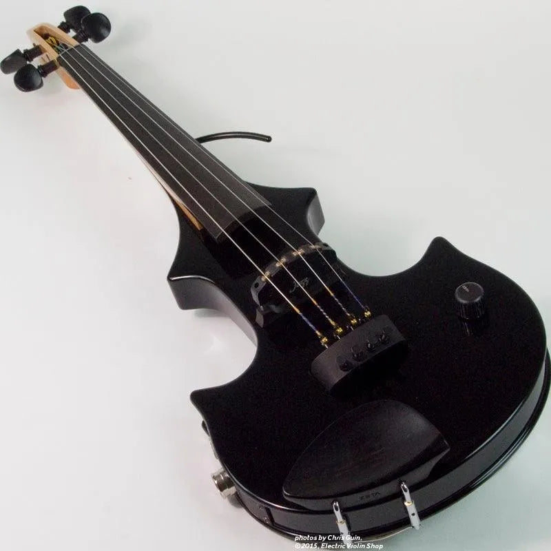 ZETA JV44 Jazz Fusion violin, gloss black - Electric Violin Shop