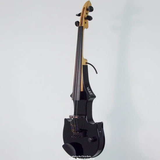 ZETA JV44 Jazz Fusion violin, gloss black - Electric Violin Shop