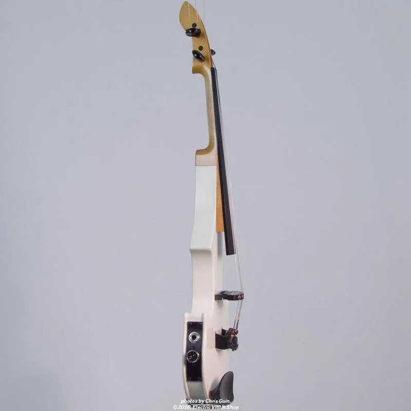 ZETA JV44 Jazz Fusion violin, gloss white - Electric Violin Shop