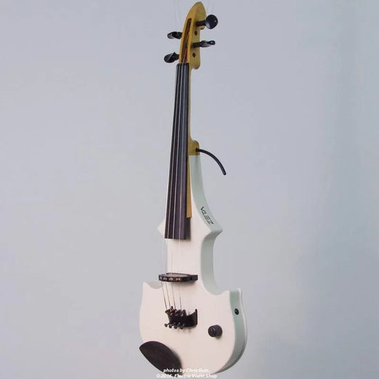 ZETA JV44 Jazz Fusion violin, gloss white - Electric Violin Shop