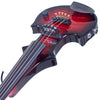 ZETA JV45 Jazz Fusion 5-string electric violin, transparent red burst over maple top - Electric Violin Shop