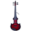 ZETA JV45 Jazz Fusion 5-string electric violin, transparent red burst over maple top - Electric Violin Shop