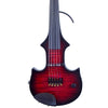 ZETA JV45 Jazz Fusion 5-string electric violin, transparent red burst over maple top - Electric Violin Shop