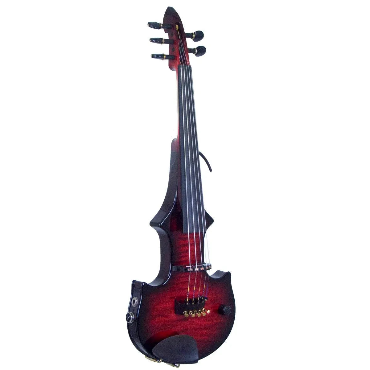 ZETA JV45 Jazz Fusion Violin, Trans Red Burst Over Maple Top