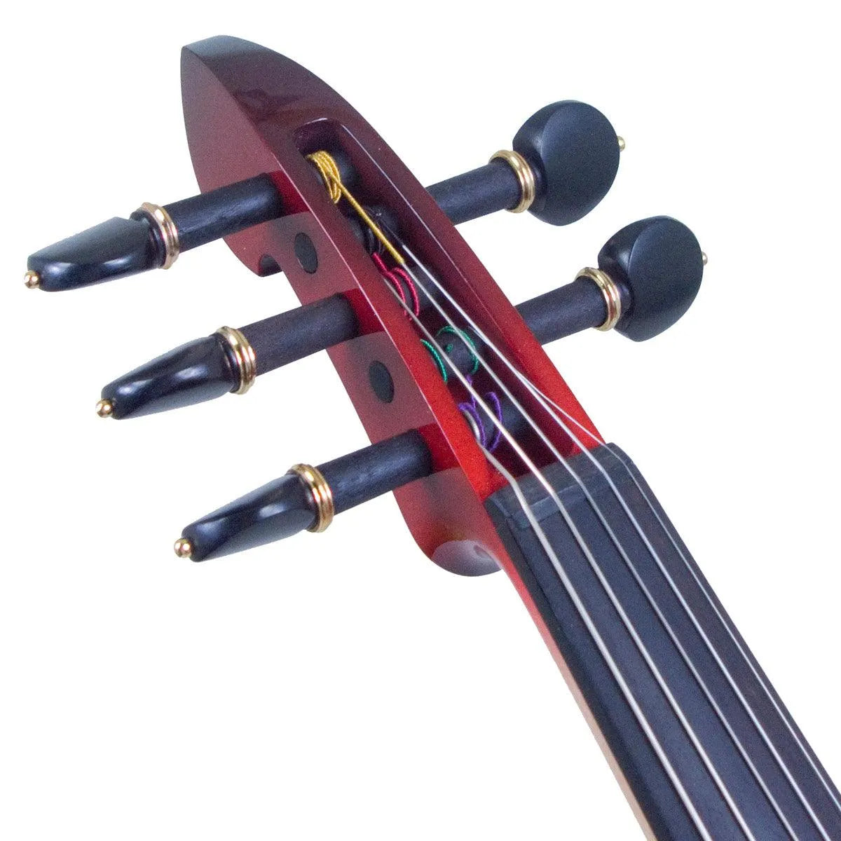 ZETA JV45 Jazz Fusion 5-string electric violin, transparent red burst over maple top - Electric Violin Shop