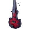 ZETA JV45 Jazz Fusion 5-string electric violin, transparent red burst over maple top - Electric Violin Shop