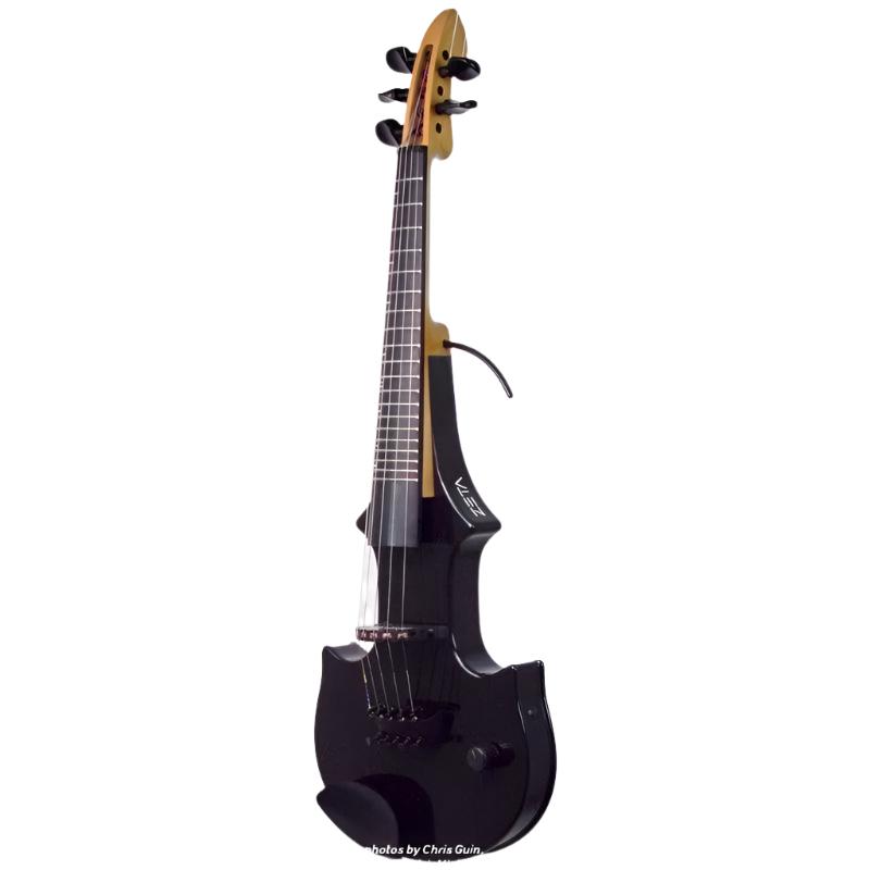 ZETA Jazz Fusion 5-string fretted violin, gloss black - Electric Violin Shop