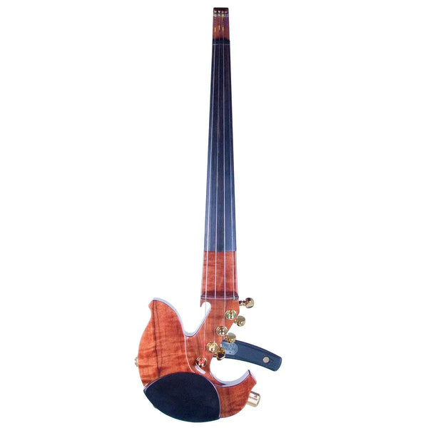 Jordan 4-string electric violin, Flamed Tineo with Starfish